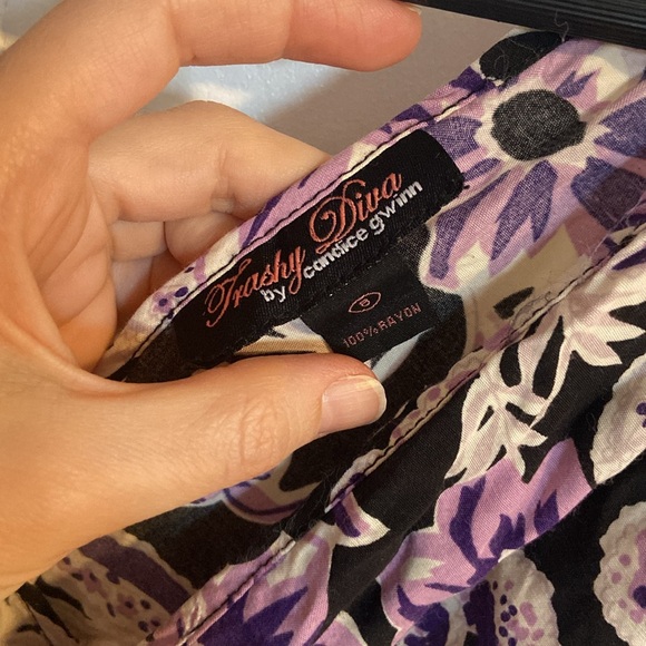 Trashy Diva Alison Dress, Purple Floral, 8 - Picture 4 of 6